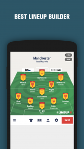 اسکرین شات برنامه LINEUP11: Football Lineup 2