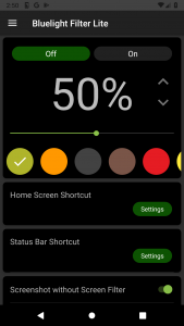 اسکرین شات برنامه Bluelight Filter Lite 4