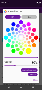 اسکرین شات 4 برنامه Screen Color Filter Lite