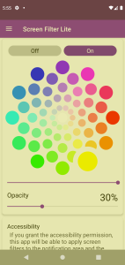 اسکرین شات 3 برنامه Screen Color Filter Lite