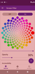 اسکرین شات 1 برنامه Screen Color Filter