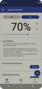 اسکرین شات 2 برنامه Auto Screen Dimmer