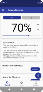 اسکرین شات 1 برنامه Auto Screen Dimmer