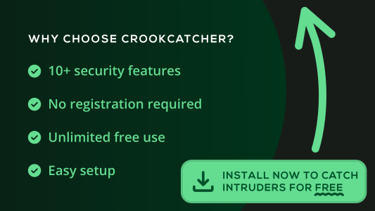 اسکرین شات 5 برنامه CrookCatcher • Anti-Theft