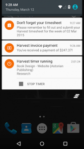 اسکرین شات برنامه Harvest Time & Expense Tracker 4