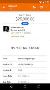 اسکرین شات برنامه Harvest Time & Expense Tracker 3