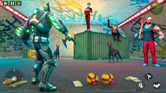 اسکرین شات 4 بازی Bat Robot Man Game: Robot Game