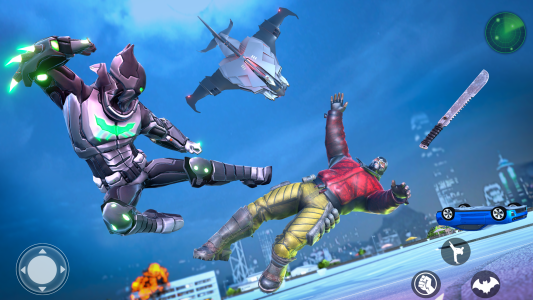 اسکرین شات 3 بازی Bat Robot Man Game: Robot Game