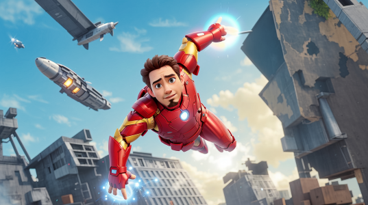 اسکرین شات بازی Iron Boy : Iron Hero Man Games 3