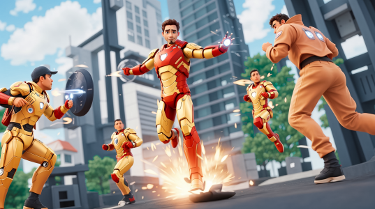 اسکرین شات بازی Iron Boy : Iron Hero Man Games 2