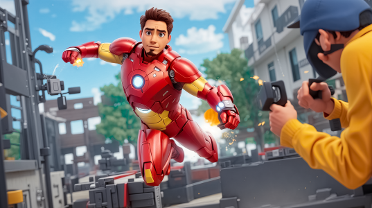 اسکرین شات بازی Iron Boy : Iron Hero Man Games 1
