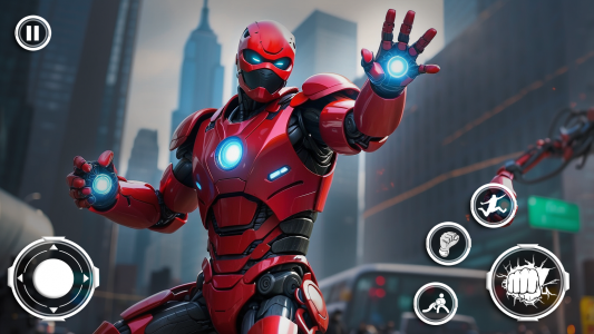 اسکرین شات بازی Flying Iron Robot Fighter Game 3
