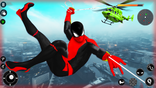 اسکرین شات برنامه Spider Rope Hero - Flying Hero 3