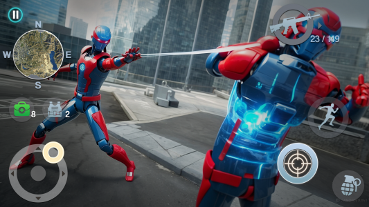اسکرین شات 2 بازی Spider Rope Hero Crime City