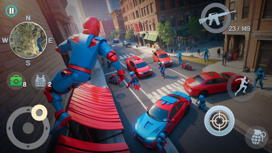 اسکرین شات 5 بازی Spider Rope Hero Crime City