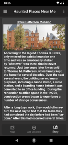 اسکرین شات 5 برنامه Haunted Places Near Me