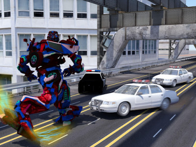 اسکرین شات بازی Police Robot Rescue Grand City - Superhero Mission 5