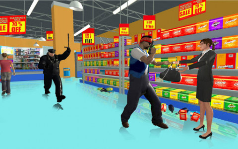 اسکرین شات بازی Supermarket Robbery Crime City Real Gangster Games 3
