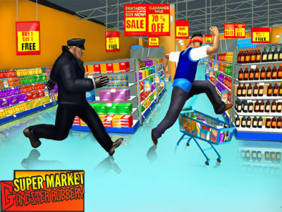 اسکرین شات بازی Supermarket Robbery Crime City Real Gangster Games 6