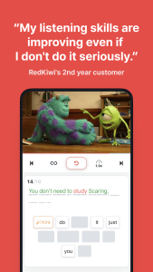 اسکرین شات 2 برنامه English Listening with RedKiwi