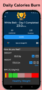 اسکرین شات 6 برنامه Karate Workout At Home