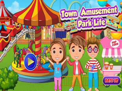 اسکرین شات بازی Town Amusement Park Life: Fun Pretend Games 1
