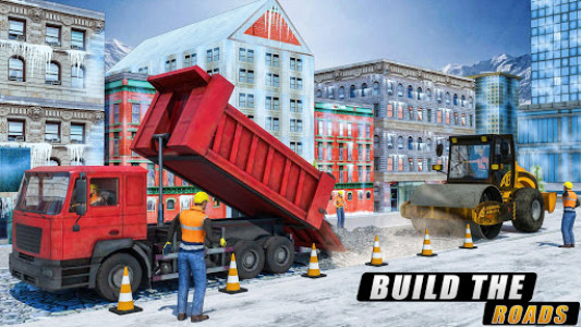 اسکرین شات برنامه Snow excavator & road construction games 2020 3
