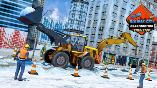 اسکرین شات برنامه Snow excavator & road construction games 2020 1