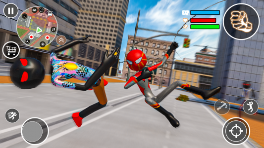 اسکرین شات بازی Flying Stickman Rope Hero 5