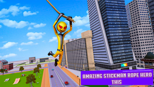 اسکرین شات بازی Flying Stickman Rope Hero 7