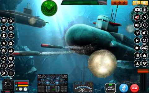 اسکرین شات بازی Submarine Navy Warships battle 3