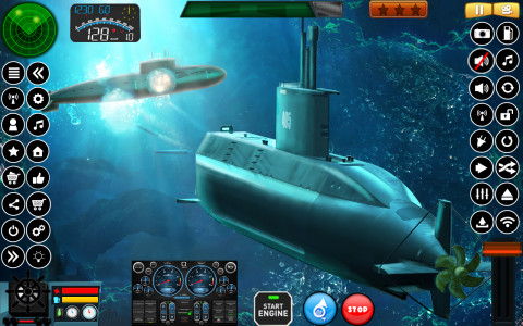 اسکرین شات بازی Submarine Navy Warships battle 2