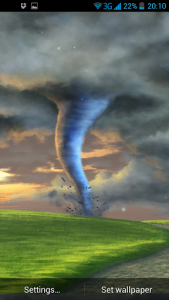اسکرین شات برنامه Tornado 3D Live Wallpaper 2