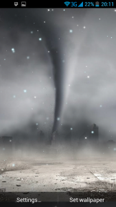 اسکرین شات برنامه Tornado 3D Live Wallpaper 5