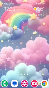 اسکرین شات 3 برنامه Rainbow Wallpaper
