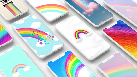 اسکرین شات برنامه Rainbow Wallpaper 1