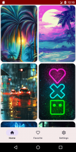 اسکرین شات برنامه Neon Wallpaper 2