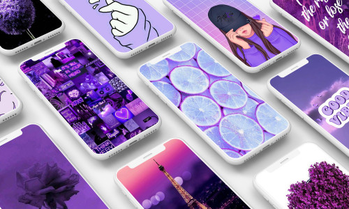 اسکرین شات برنامه Purple Wallpaper 1