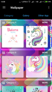 اسکرین شات برنامه Unicorn Wallpapers 5