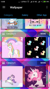 اسکرین شات برنامه Unicorn Wallpapers 6