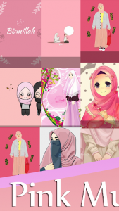 اسکرین شات برنامه Pink Muslimah Wallpapers HD 1