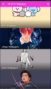 اسکرین شات برنامه Wallpaper For BTS all Members 1