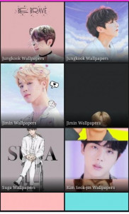 اسکرین شات برنامه Wallpaper For BTS all Members 5