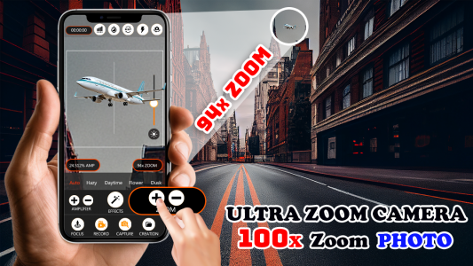 اسکرین شات 1 برنامه Ultra Zoom Camera 100x Zoom HD