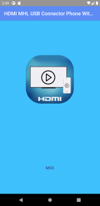 اسکرین شات برنامه HDMI MHL USB Connector phone with TV 1
