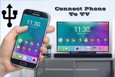 اسکرین شات برنامه Phone Connect to tv 1