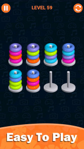 اسکرین شات بازی Stacolor: Hoop Stack Ring Game 4