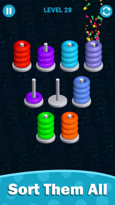 اسکرین شات بازی Stacolor: Hoop Stack Ring Game 2