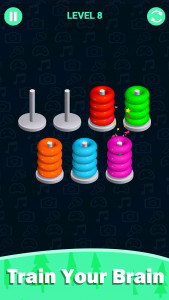 اسکرین شات بازی Stacolor: Hoop Stack Ring Game 3