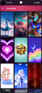 اسکرین شات 1 برنامه Girly Wallpapers for Girls